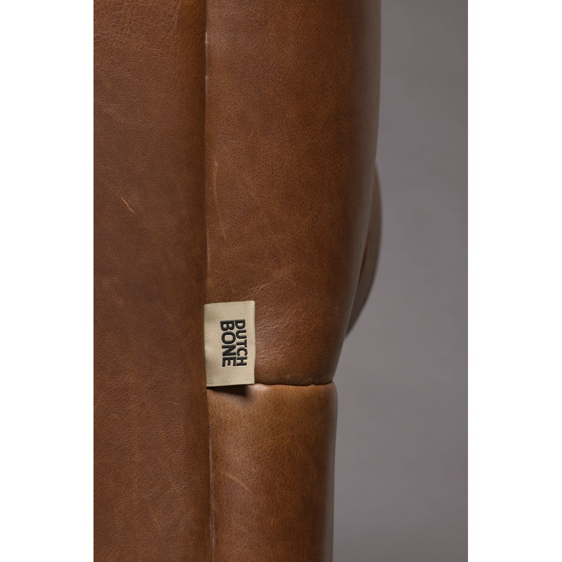 Dutchbone 3-zits Bank Douglas Wax Leer Donkerbruin