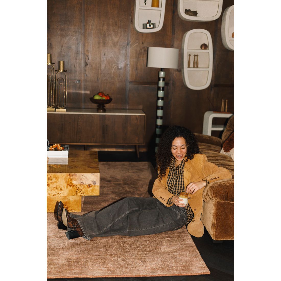 Dutchbone 3-zits Bank Douglas Cognac