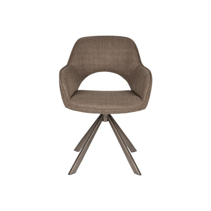 White Label Living Eetkamerstoel Toye Bruin