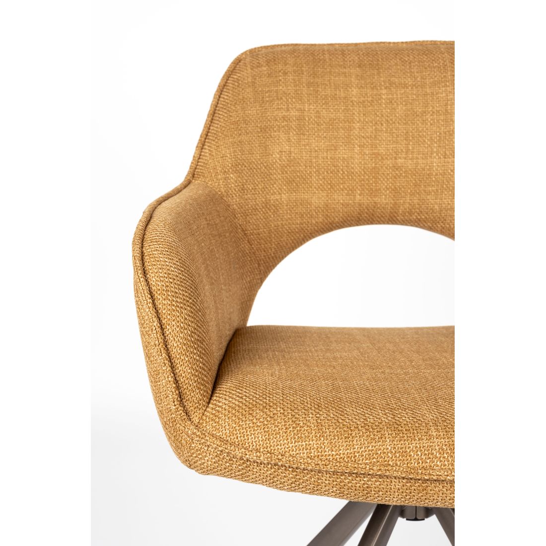 White Label Living Eetkamerstoel Toye Okergeel