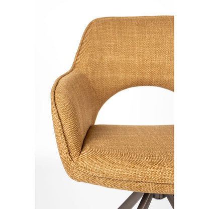 White Label Living Eetkamerstoel Toye Okergeel