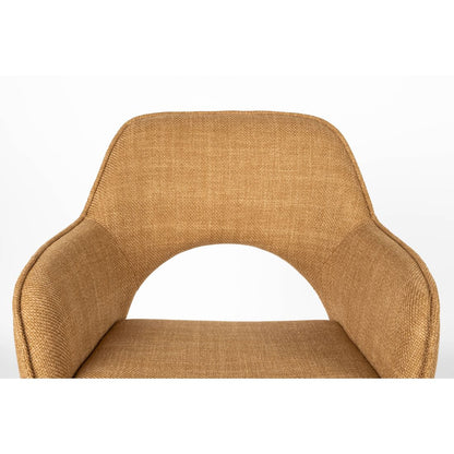 White Label Living Eetkamerstoel Toye Okergeel