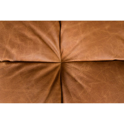 Dutchbone 3-zits bank Hackman Leer Cognac