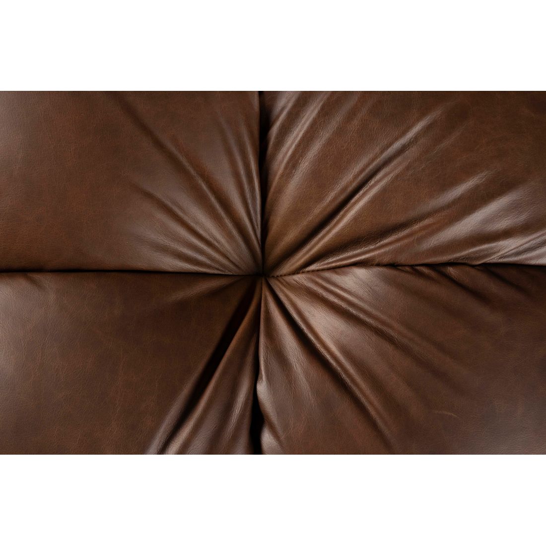 Dutchbone 4.5-zits bank Hackman Leer Bruin