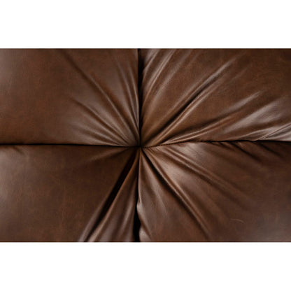 Dutchbone 4.5-zits bank Hackman Leer Bruin