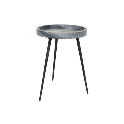 White Label Living Bijzettafel Karrara Grijs