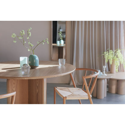 White Label Living Eettafel Laurent Rond 120cm Naturel