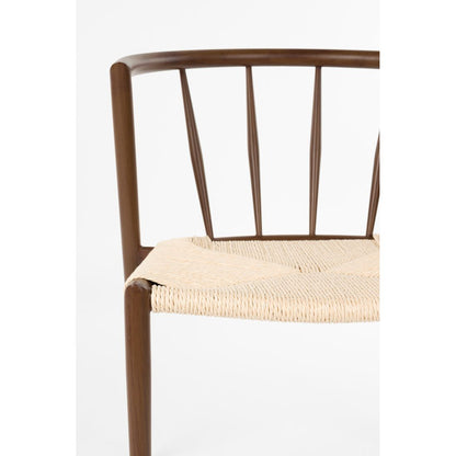 White Label Living Eetkamerstoel Che Walnoot