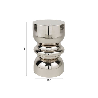 White Label Living Bijzettafel Kinga Zilver