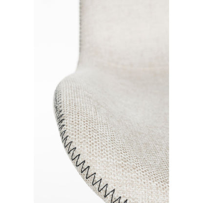 White Label Living Eetkamerstoel Lester Beige