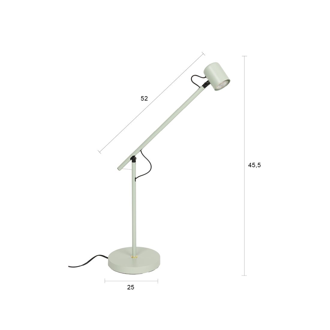 White Label Living Tafellamp Aero Groen