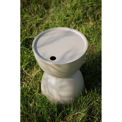 White Label Living Bijzettafel Buiten Mara Beige