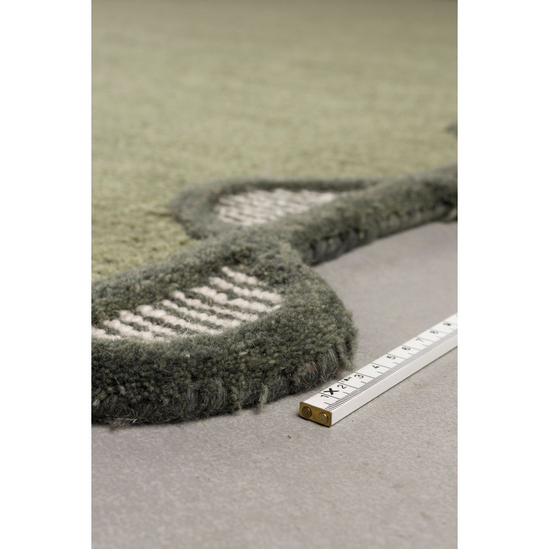 Bold Monkey Vloerkleed Sugar Lines 160x230cm Groen