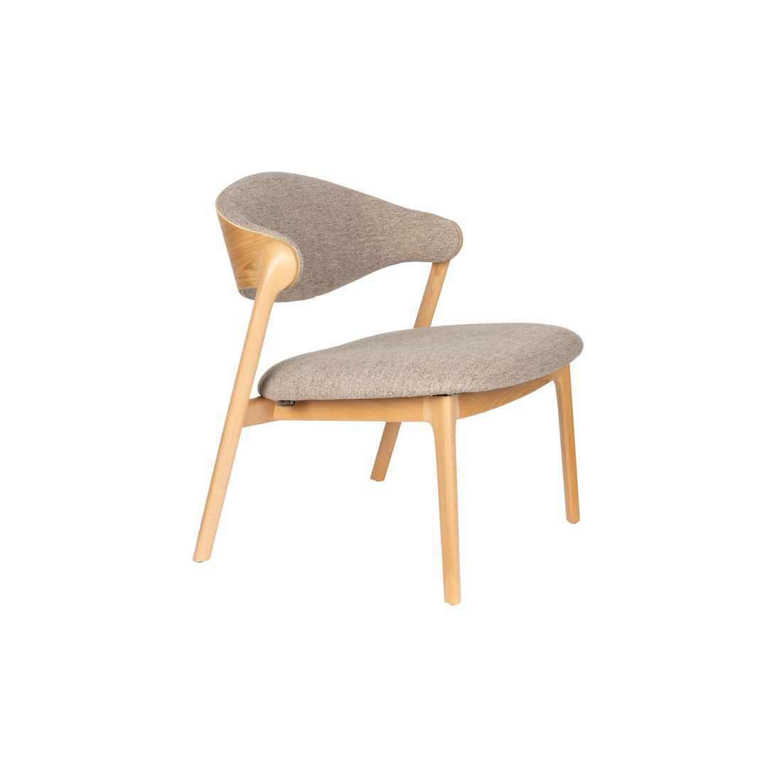 Dutchbone Fauteuil Babington Beige Eiken