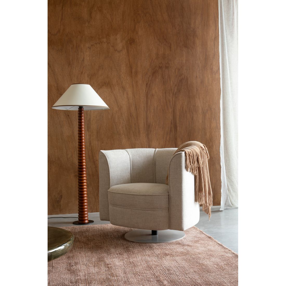 Dutchbone Fauteuil Flower Beige