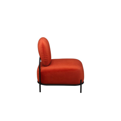 White Label Living Fauteuil Polly Oranje Rood