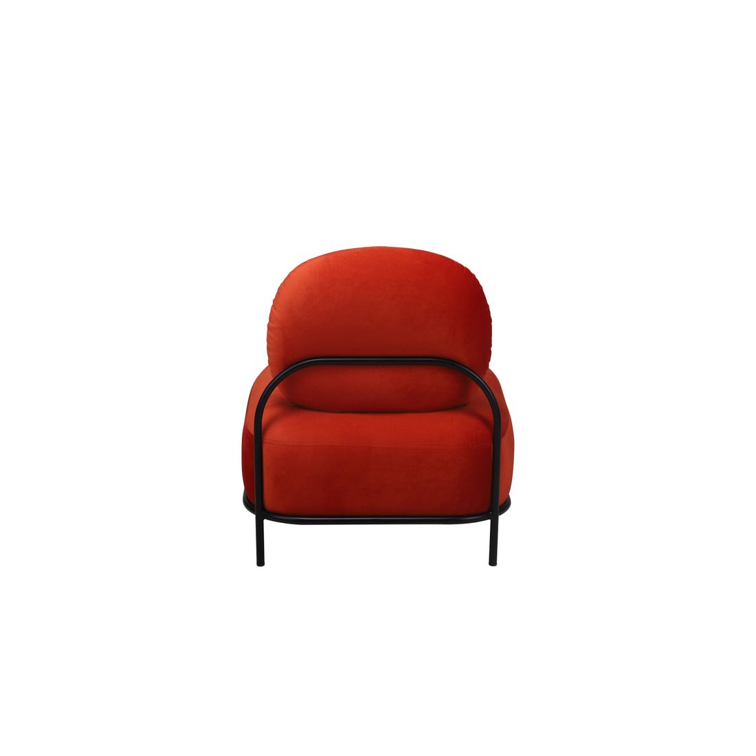 White Label Living Fauteuil Polly Oranje Rood