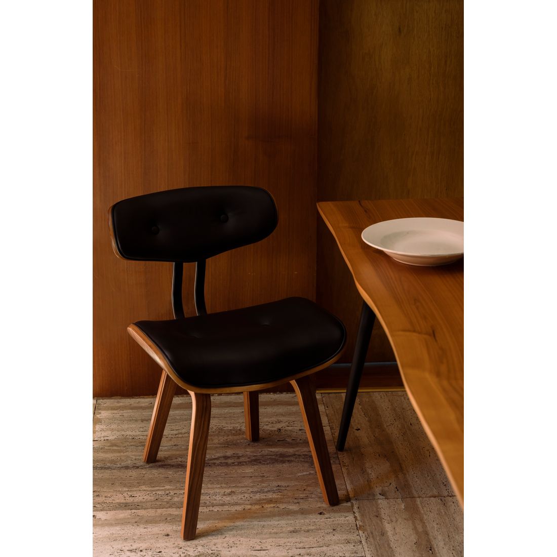 Dutchbone Eetkamerstoel Blackwood Walnoot