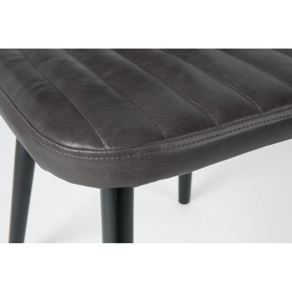 White Label Living Eetkamerstoel Jake Donkergrijs