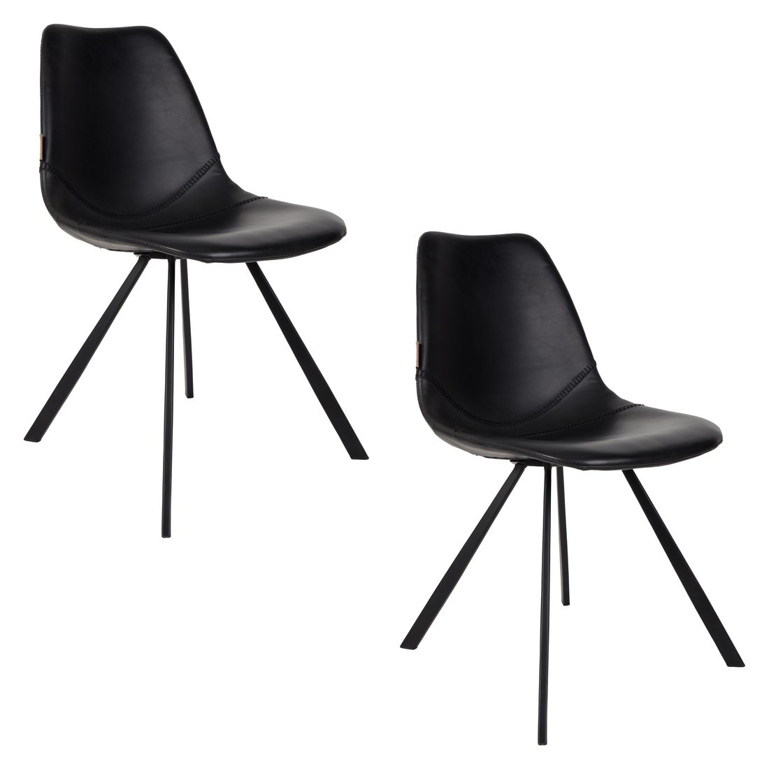 Dutchbone Eetkamerstoel Franky Zwart