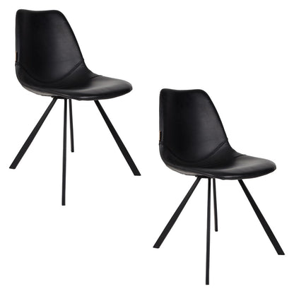 Dutchbone Eetkamerstoel Franky Zwart