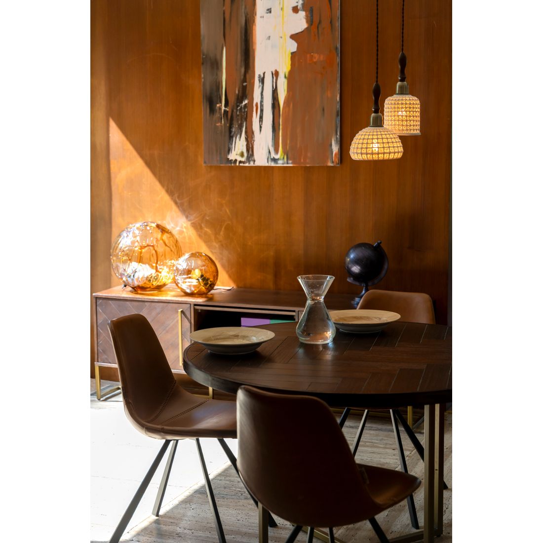 Dutchbone Eetkamerstoel Franky Bruin