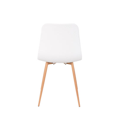 White Label Living Eetkamerstoel Leon Wit
