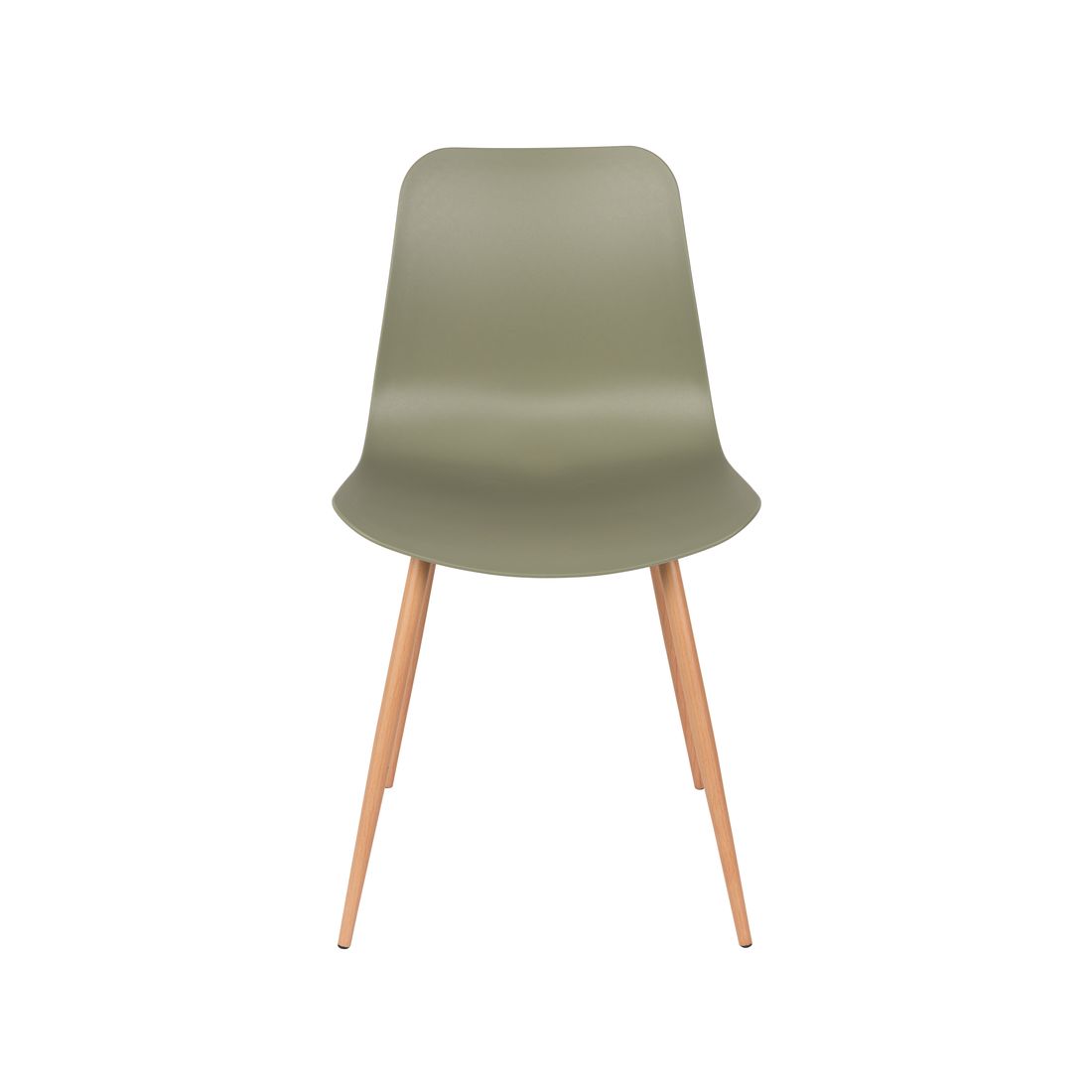 White Label Living Eetkamerstoel Leon Groen