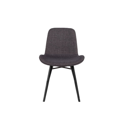 White Label Living Eetkamerstoel Lester Zwart