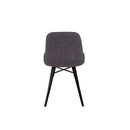 White Label Living Eetkamerstoel Lester Zwart