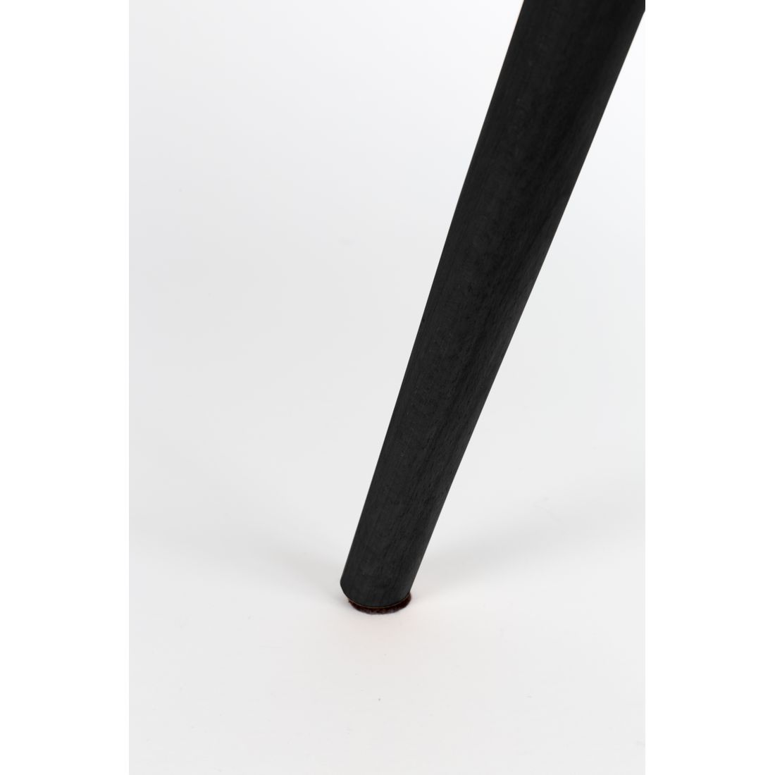 White Label Living Eetkamerstoel Lester Zwart