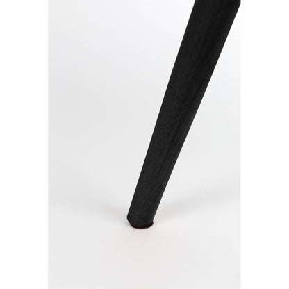 White Label Living Eetkamerstoel Lester Zwart