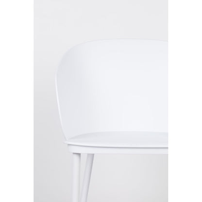 White Label Living Eetkamerstoel Gigi Wit