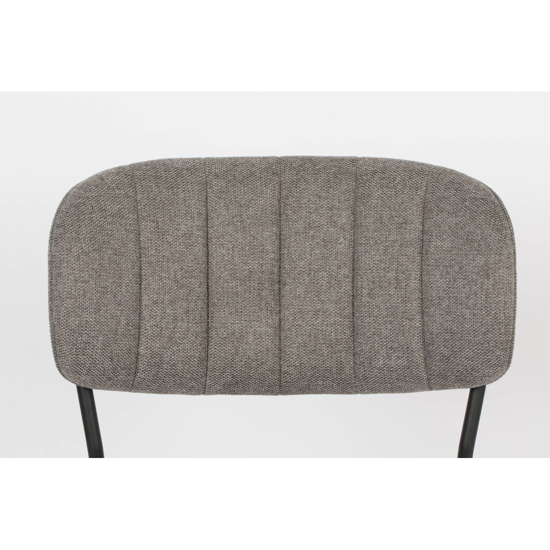 White Label Living Eetkamerstoel Jolien Zwart/Grijs