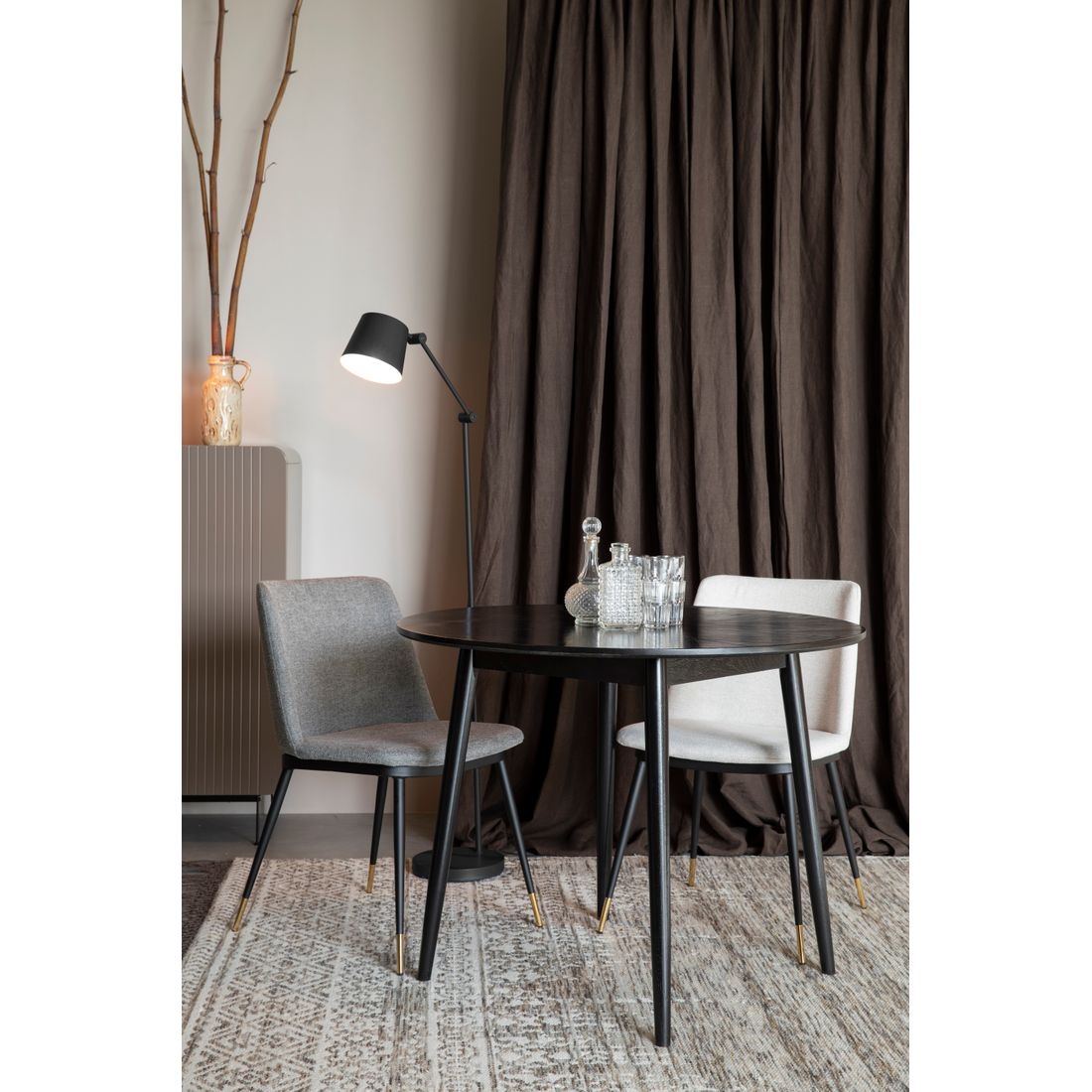 White Label Living Eetkamerstoel Lionel Beige