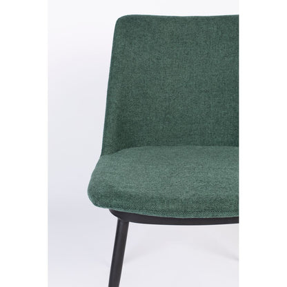 White Label Living Eetkamerstoel Lionel Donkergroen