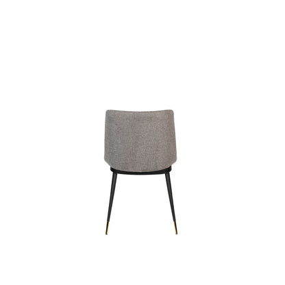 White Label Living Eetkamerstoel Lionel Grijs