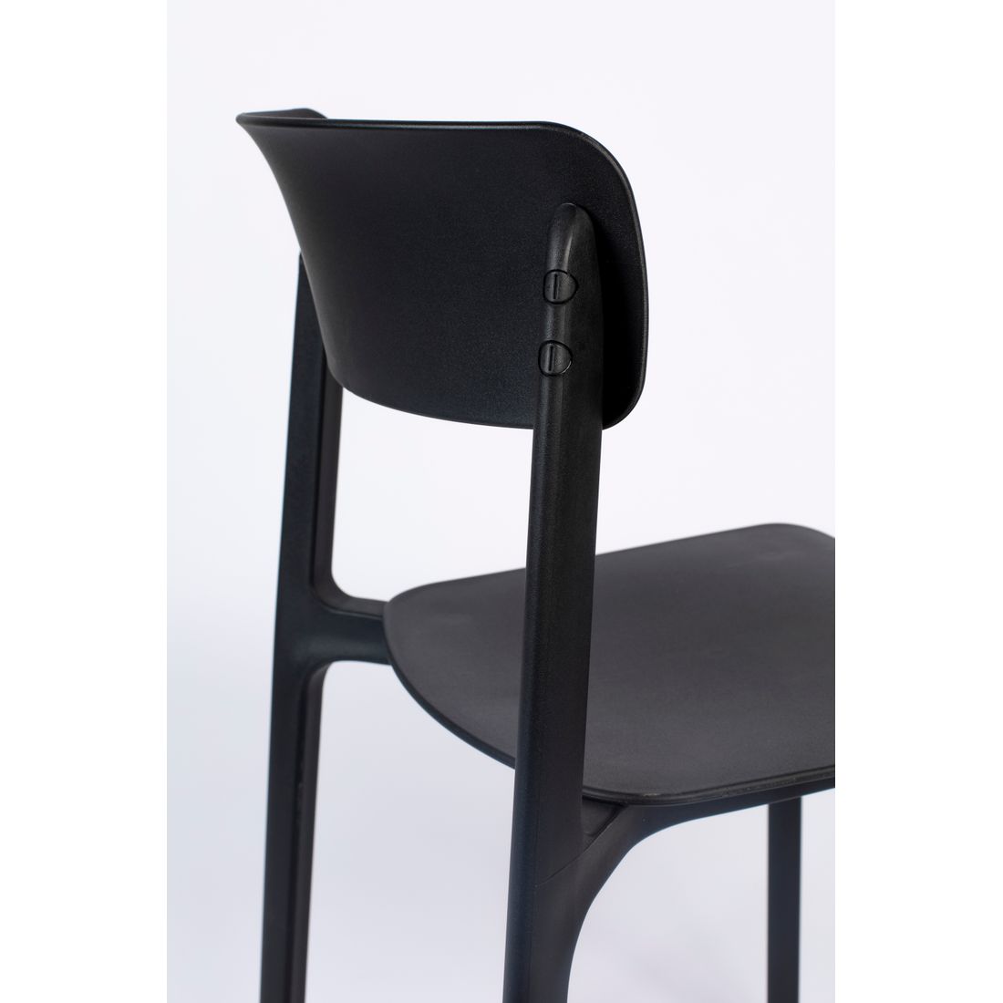 White Label Living Eetkamerstoel & Tuinstoel Clive Zwart