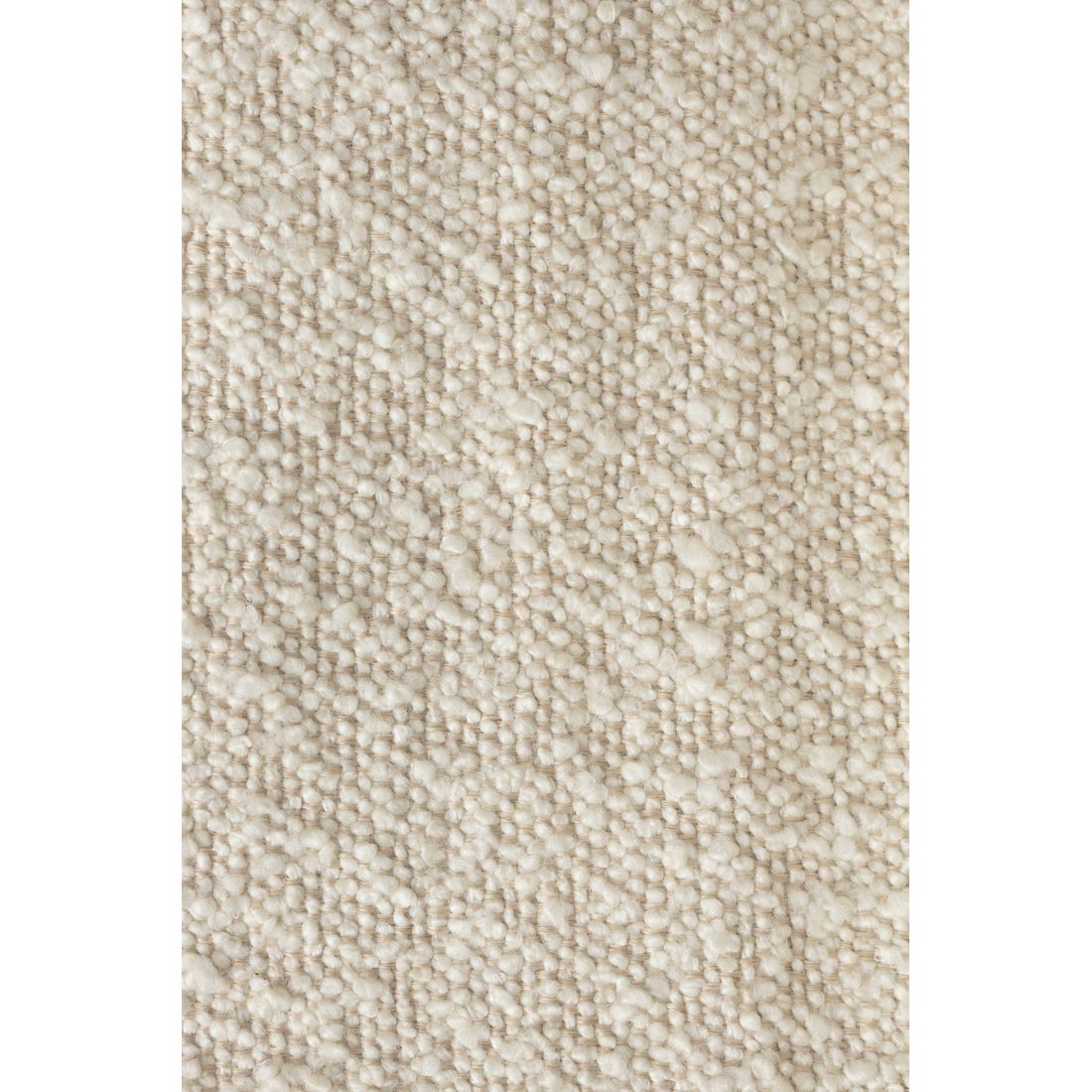 White Label Living Eetkamerstoel Jake Bouclé Wit