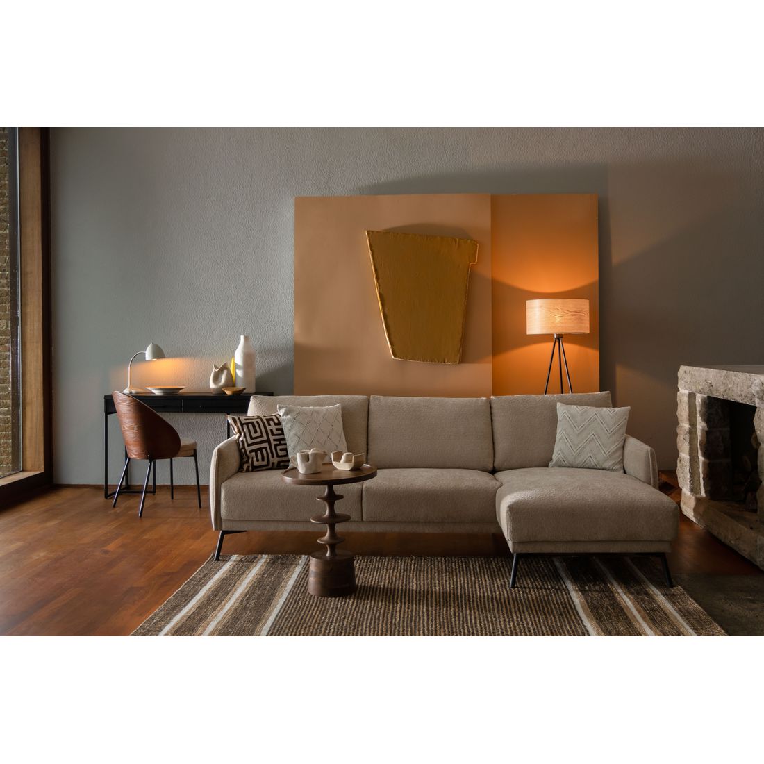 Dutchbone Eetkamerstoel Rodin Beige