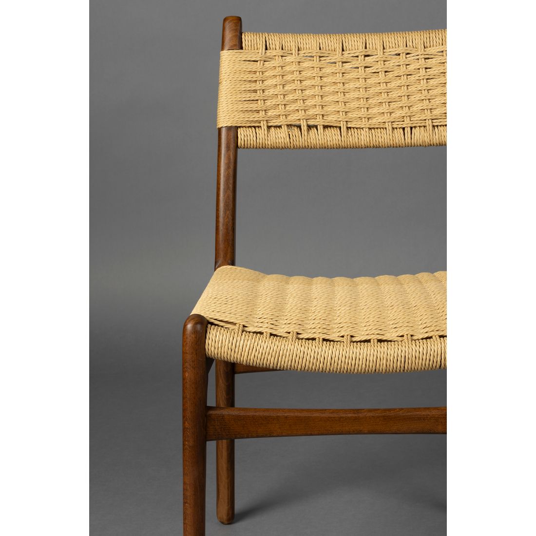 Dutchbone Eetkamerstoel Cecile Walnoot