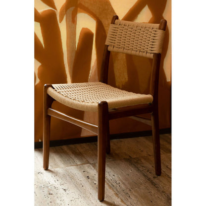 Dutchbone Eetkamerstoel Cecile Walnoot