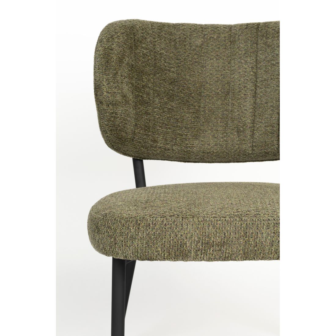 White Label Living Eetkamerstoel Sanne Groen