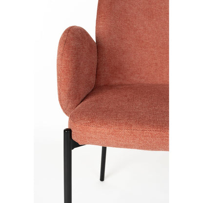 White Label Living Eetkamerstoel Tjarda Roze