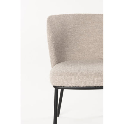 White Label Living Eetkamerstoel Guus Beige