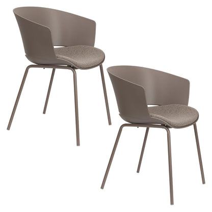 White Label Living Eetkamerstoel Jessica Grijs