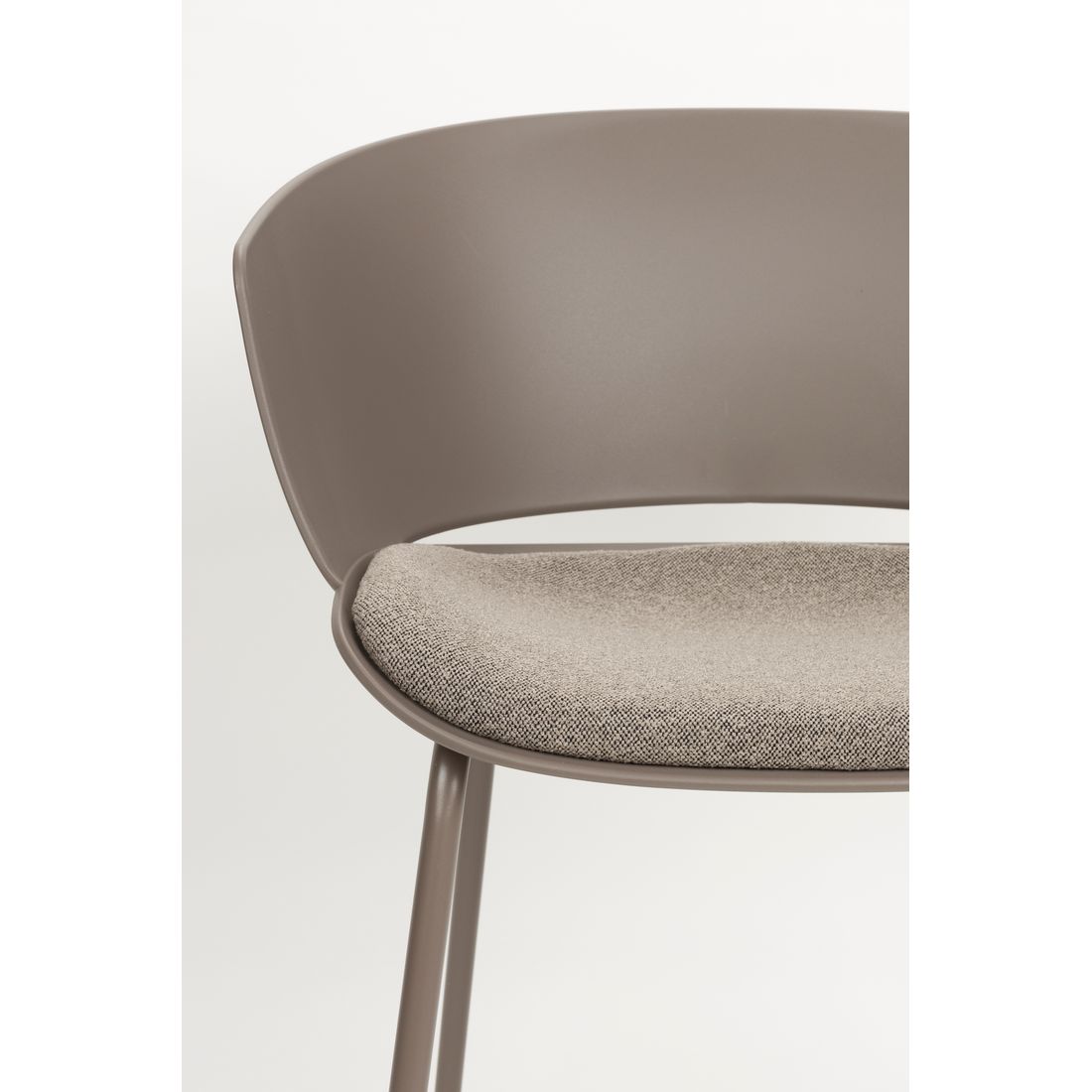 White Label Living Eetkamerstoel Jessica Grijs