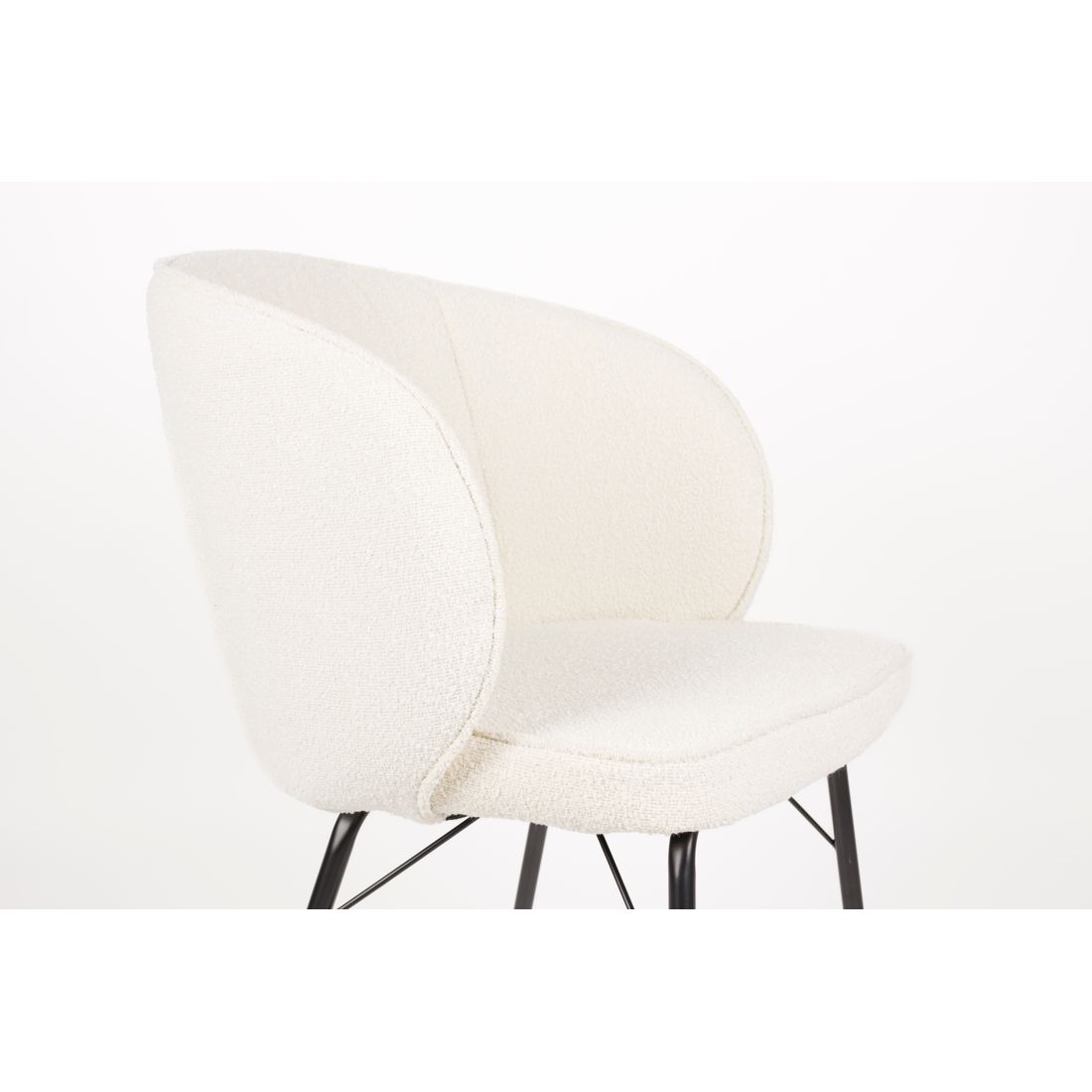 White Label Living Eetkamerstoel Joa Wit