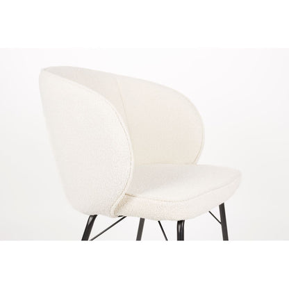 White Label Living Eetkamerstoel Joa Wit