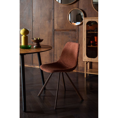 Dutchbone Eetkamerstoel Franky Bouclé Terra